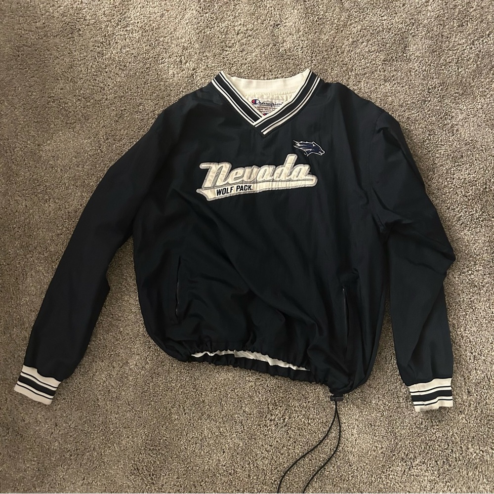 Vintage champion nevada wolf pack windbreaker university of reno unr